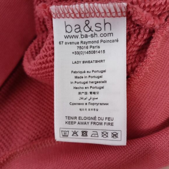 ba&sh Short Sleeve Hoodie in Vieuxrose - Picture 5 of 8